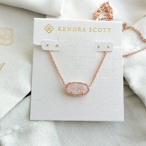 KENDRA SCOTT ELISA Iridescent Drusy necklace